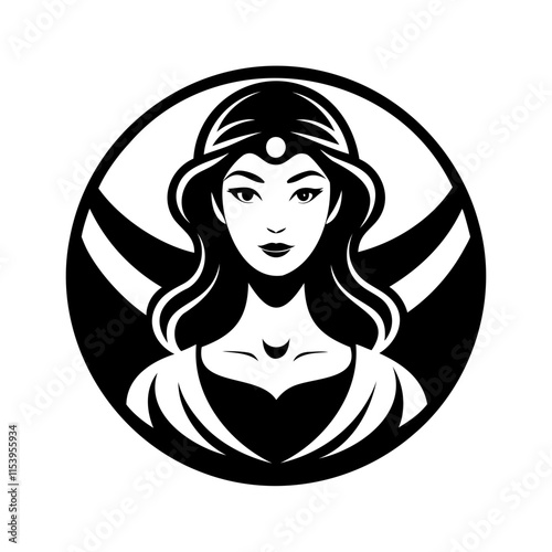 Beautiful Women's Silhouette Vector Illustration for Graphic Design Projects