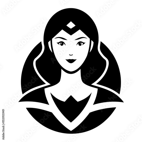 Beautiful Women's Silhouette Vector Illustration for Graphic Design Projects
