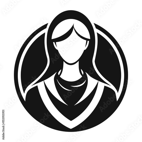 Beautiful Women's Silhouette Vector Illustration for Graphic Design Projects