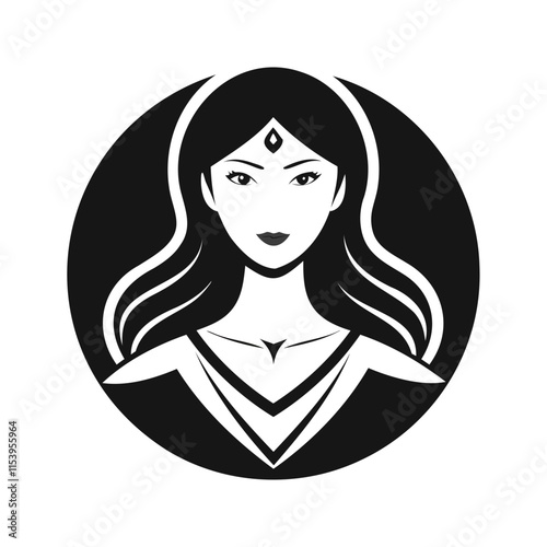 Beautiful Women's Silhouette Vector Illustration for Graphic Design Projects