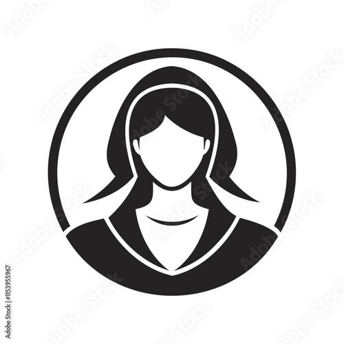 Beautiful Women's Silhouette Vector Illustration for Graphic Design Projects