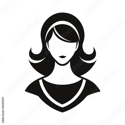 Elegant Women's icon Silhouettes | Vector illustration Icons for Graphic Design