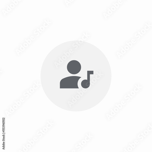 music artist icon sign vector