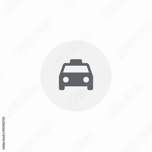 taxi car icon sign vector
