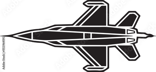 Vector fighter jet icon