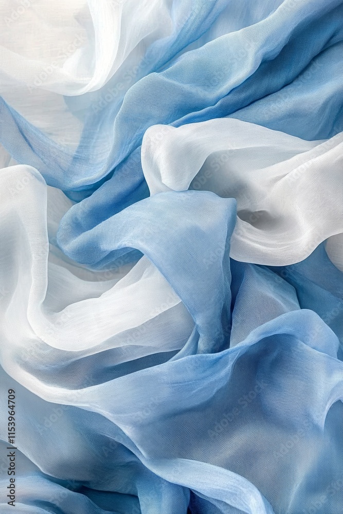 Obraz premium Abstract Blue and White Fabric Texture