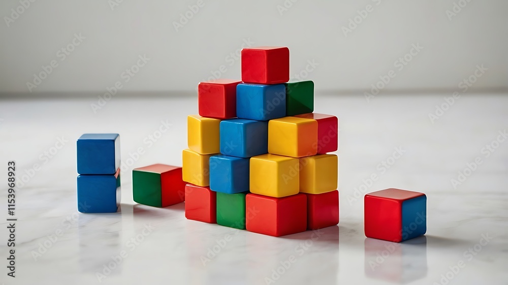 Fototapeta premium Toys on a white background