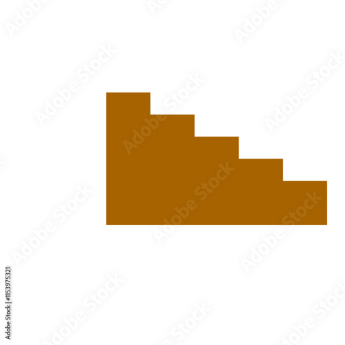 Brown Staircase Vector