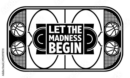 Download Let The Madness Begin  Vector Illustration . This Design Concept Isolated Premium Vector. 