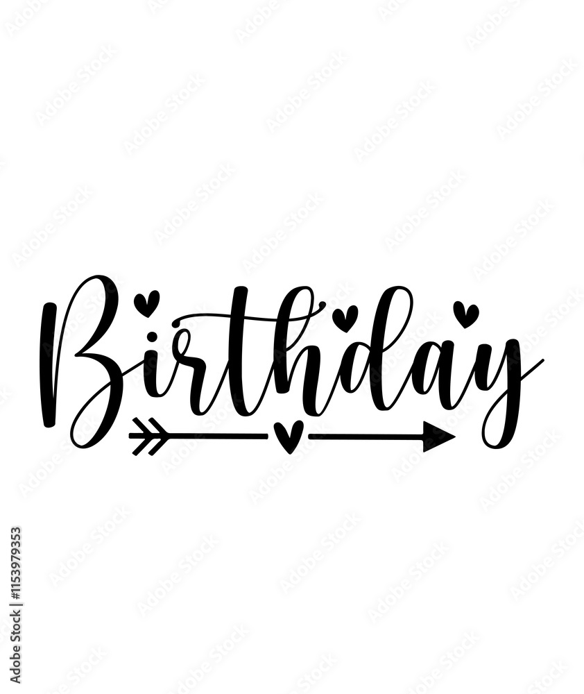 Happy Birthday typography design on plain white transparent isolated background for card, shirt, hoodie, sweatshirt, apparel, tag, mug, icon, poster or badge Happy Birthday typography design on plain white transparent isolated background for card, shirt, hoodie, sweatshirt, apparel, tag, mug, icon, poster or badge