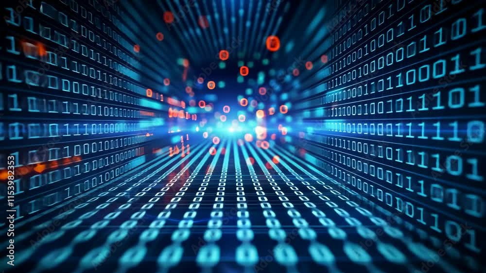 数据科技数字空间信息化蓝色智慧概念
