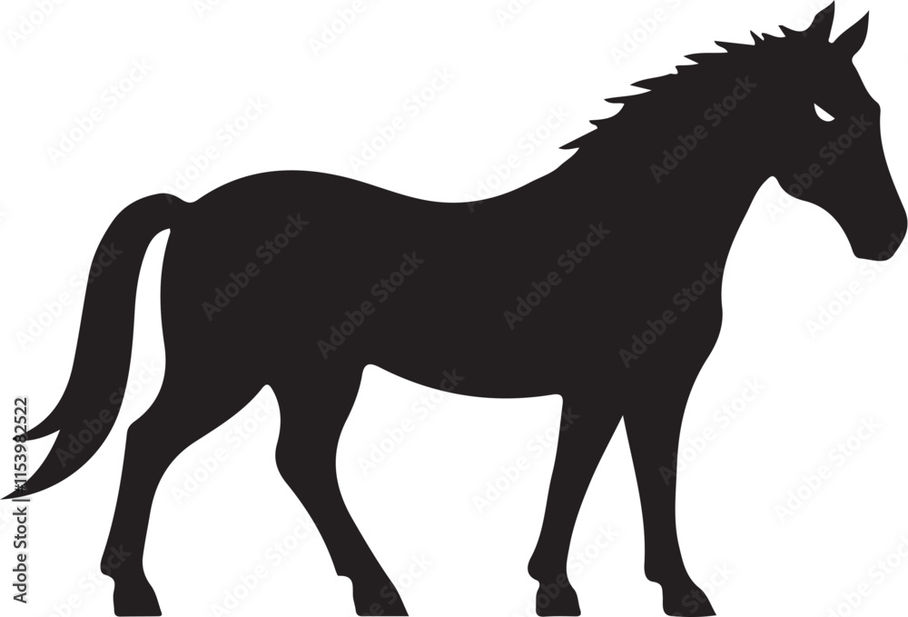 Obraz premium Elegant Horse Vector Illustration - Perfect for Design Projects