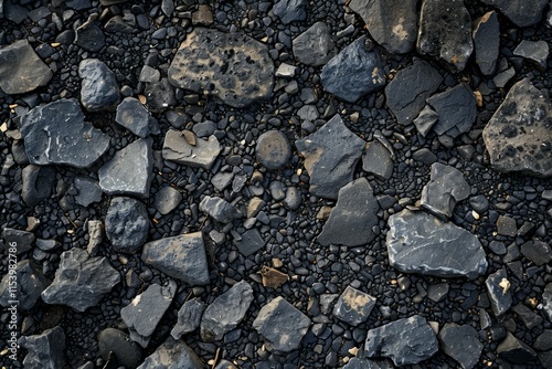 Wallpaper Mural Image of Grey asphalt rock ground debris. Texture for background usage Torontodigital.ca