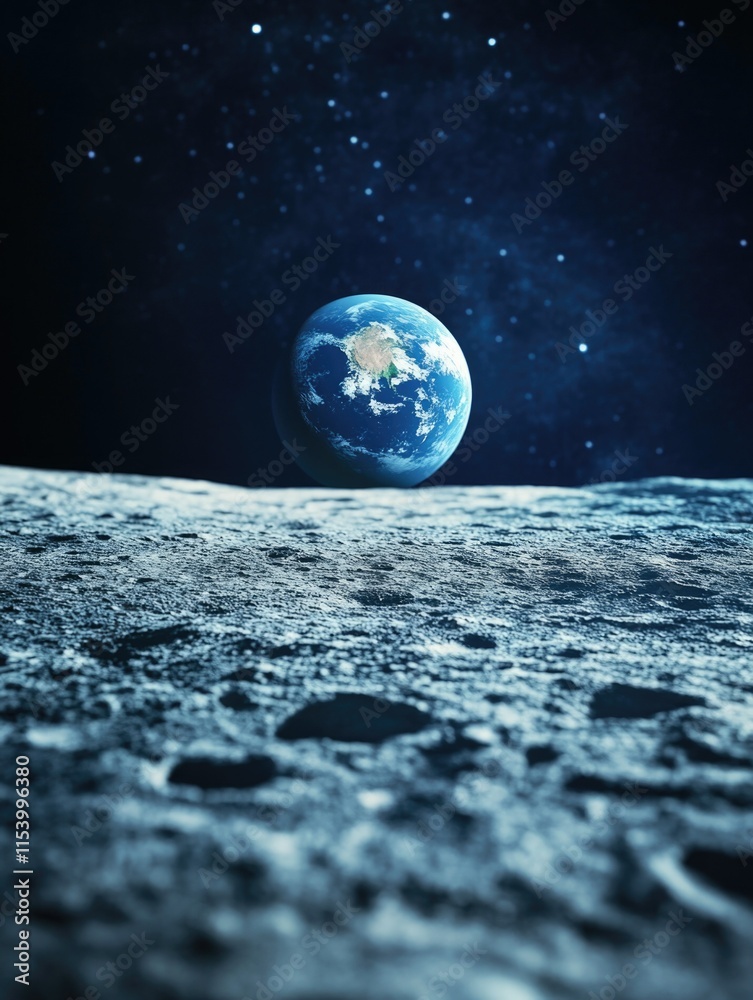 Obraz premium Cosmic Perspective: Earth from Space