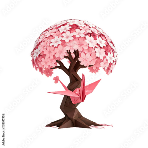 Ai based art of cherry blossom 