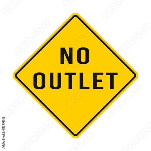 Wallpaper Mural No Outlet road sign Torontodigital.ca