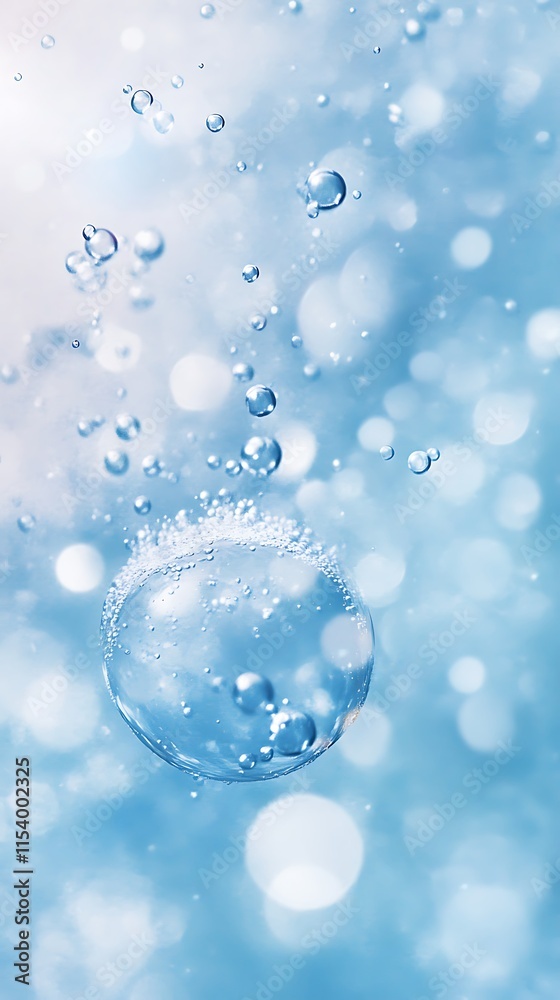 Blue splashing cosmetic moisturizer. Macro close up abstract background, liquid flow, cosmetic texture Blue splashing cosmetic moisturizer. Macro close up abstract background, liquid flow, cosmetic texture