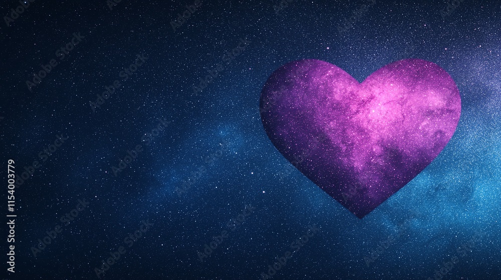 Cosmic heart-shaped nebula in space. Cosmic heart-shaped nebula in space.