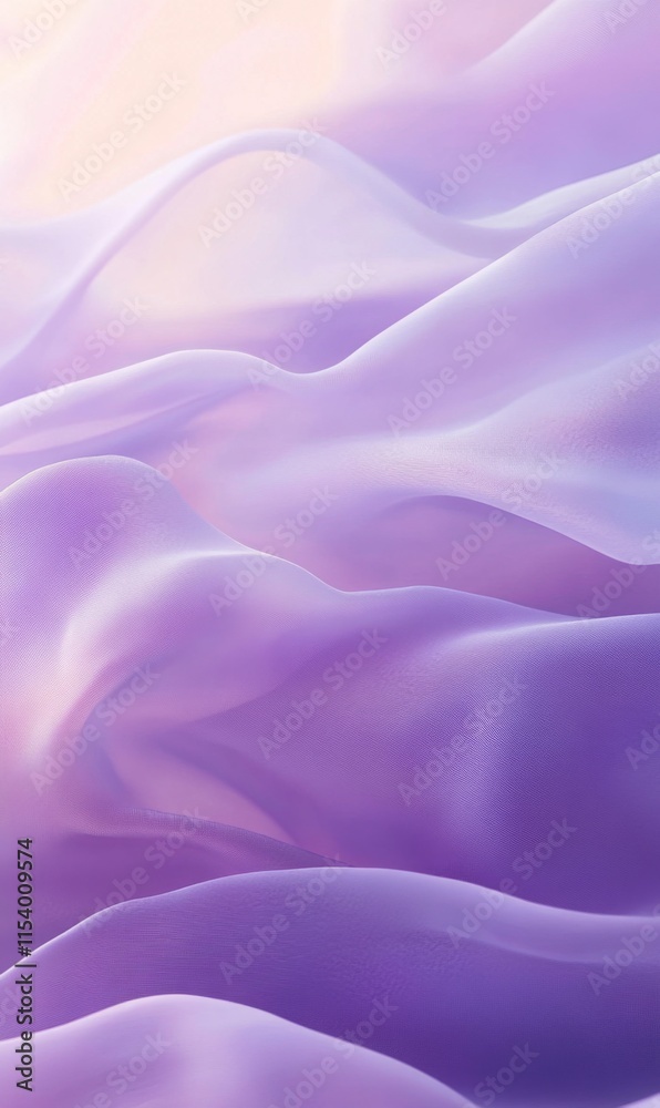 Obraz premium Soft lavender fabric with gentle folds, pastel tones, delicate and soothing texture background