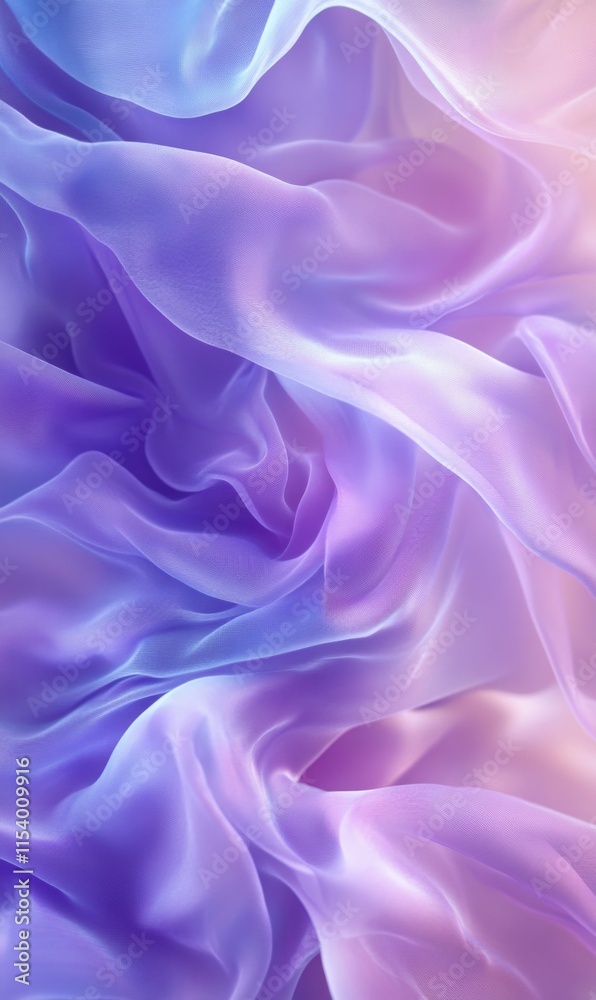 Fototapeta premium Soft lavender fabric with gentle folds, pastel tones, delicate and soothing texture background