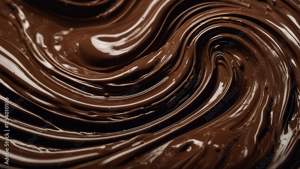 Processed collage of melted liquid chocolate texture. Background for banner, backdrop or texture for 3D mapping Processed collage of melted liquid chocolate texture. Background for banner, backdrop or texture for 3D mapping