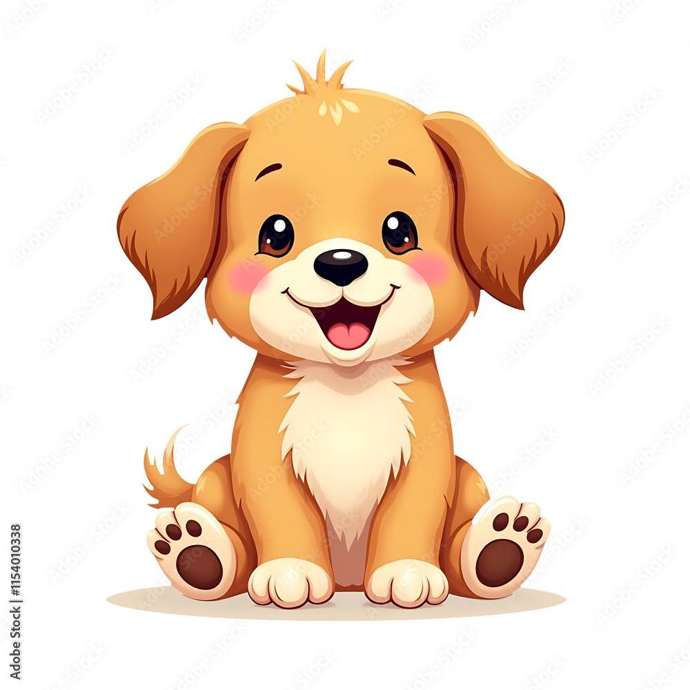 Fototapeta premium Adorable Puppy Bliss