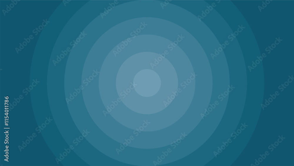 Abstract Blue Concentric Circles Background for Minimalist Design