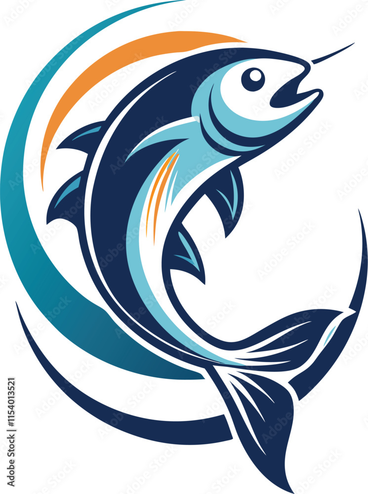 illustration of a fishing fish illustration of a fishing fish