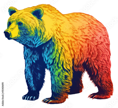 PNG Mammal bear carnivora standing.