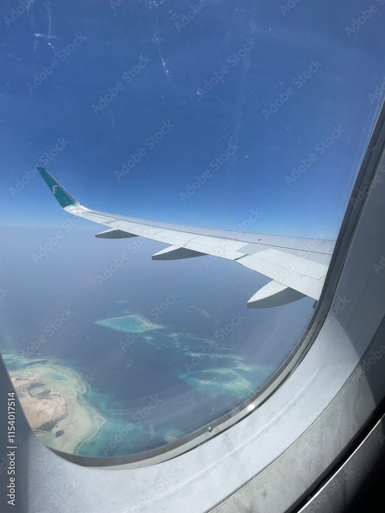 view from airplane window view from airplane window