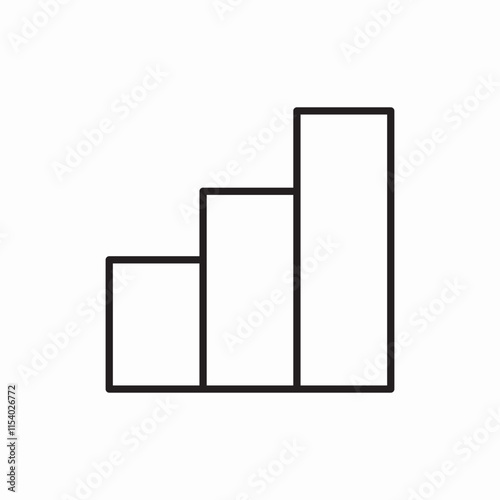 statistics chart icon sign vector