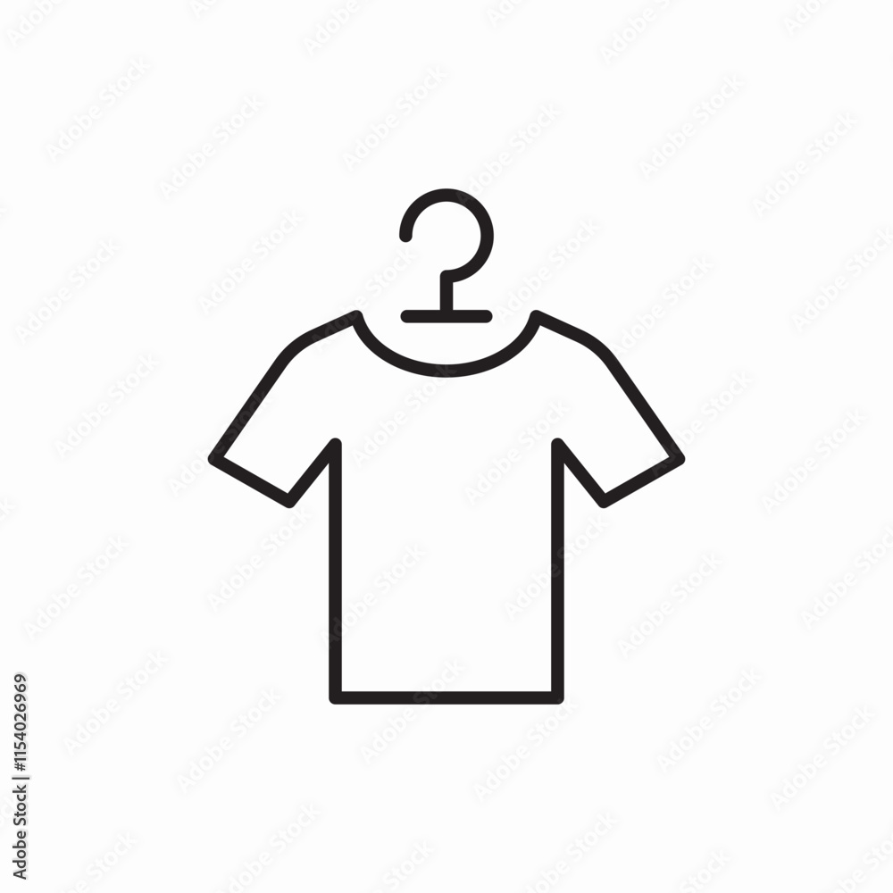 t shirt wear cloth hanger icon sign vector t shirt wear cloth hanger icon sign vector
