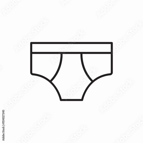 underpants underwear icon sign vector