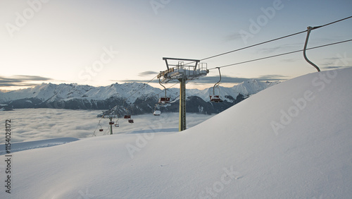 Old abandoned ski lifts