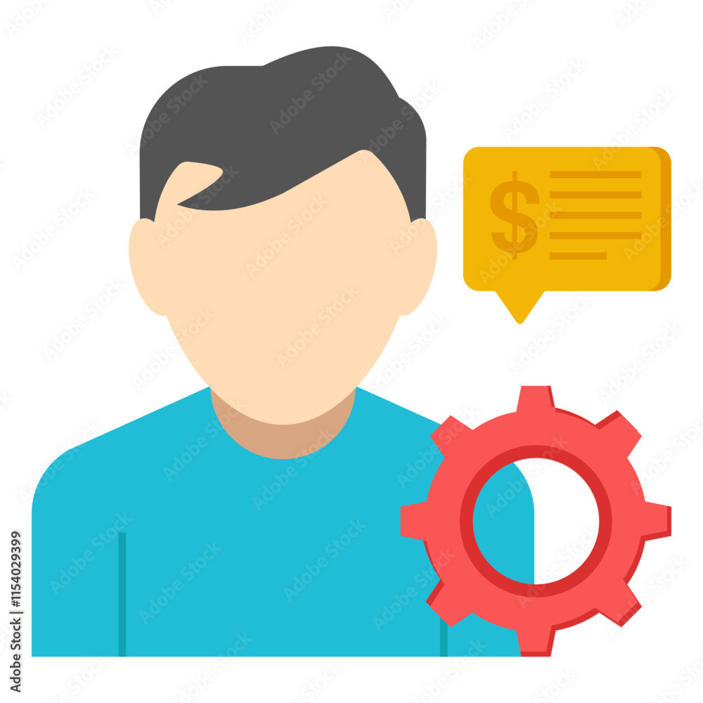 An icon design of user setting An icon design of user setting