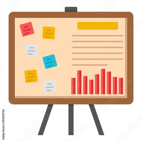 An icon design of noticeboard