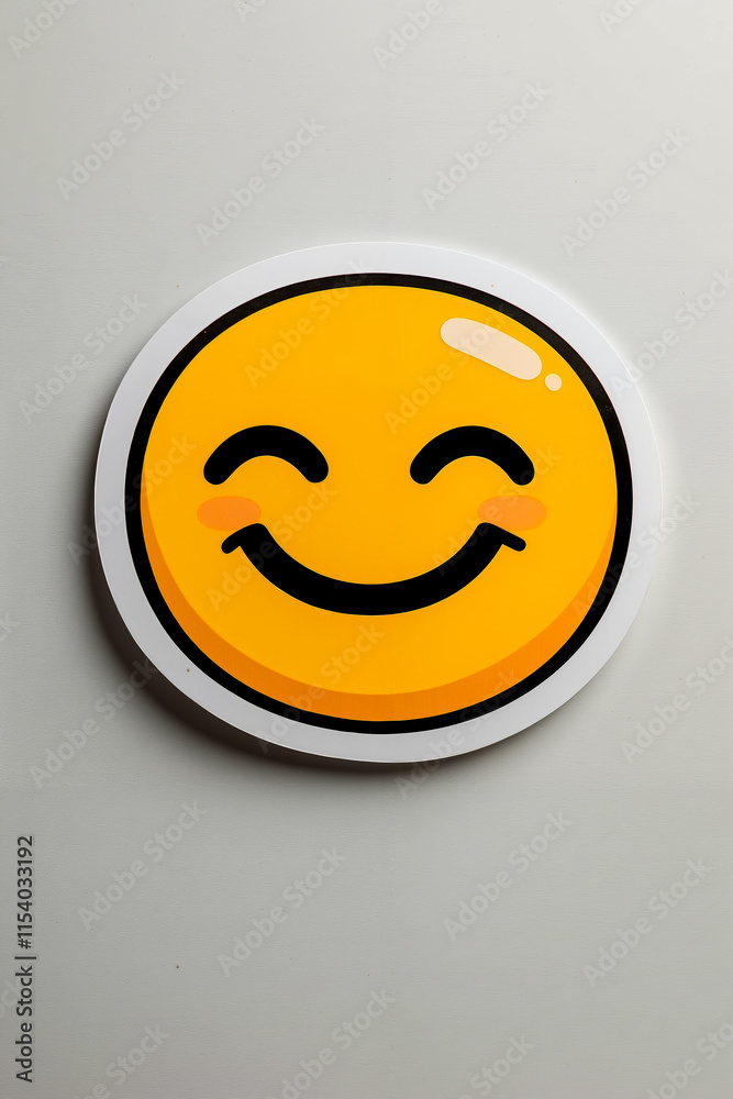 Fototapeta premium A smiley face with a big smile on it's face