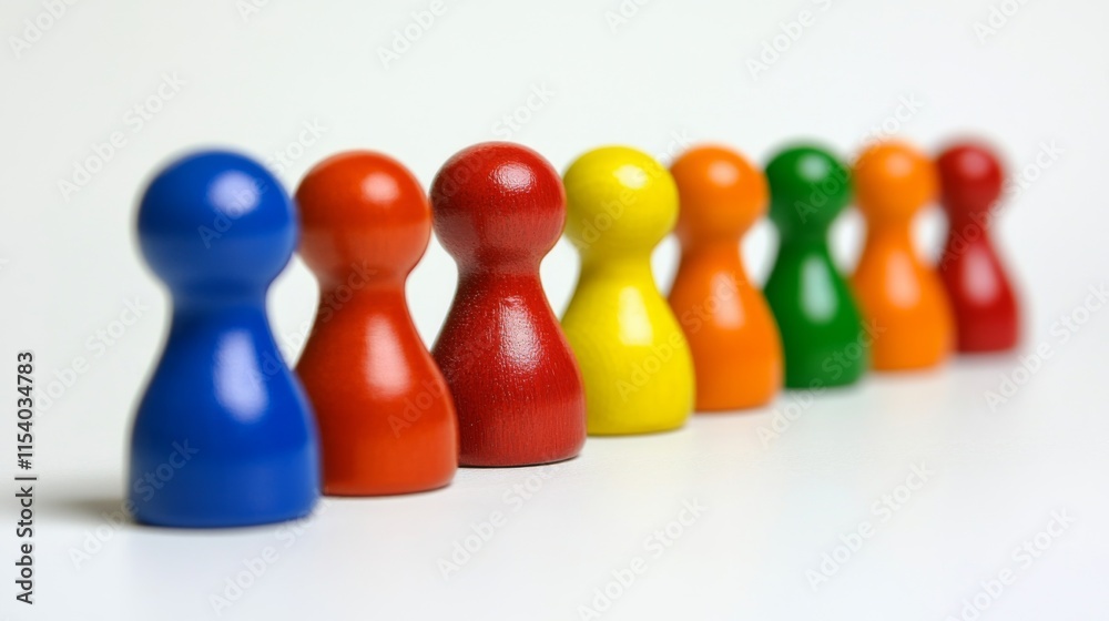 Obraz premium Team Building Activity with Vibrant Expression