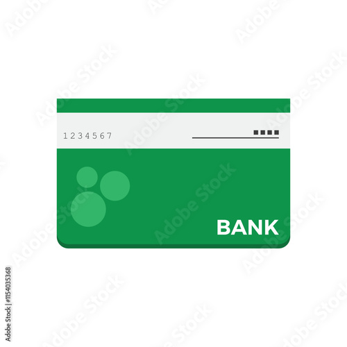 Japanese bankbook flat vector design isolated on white background