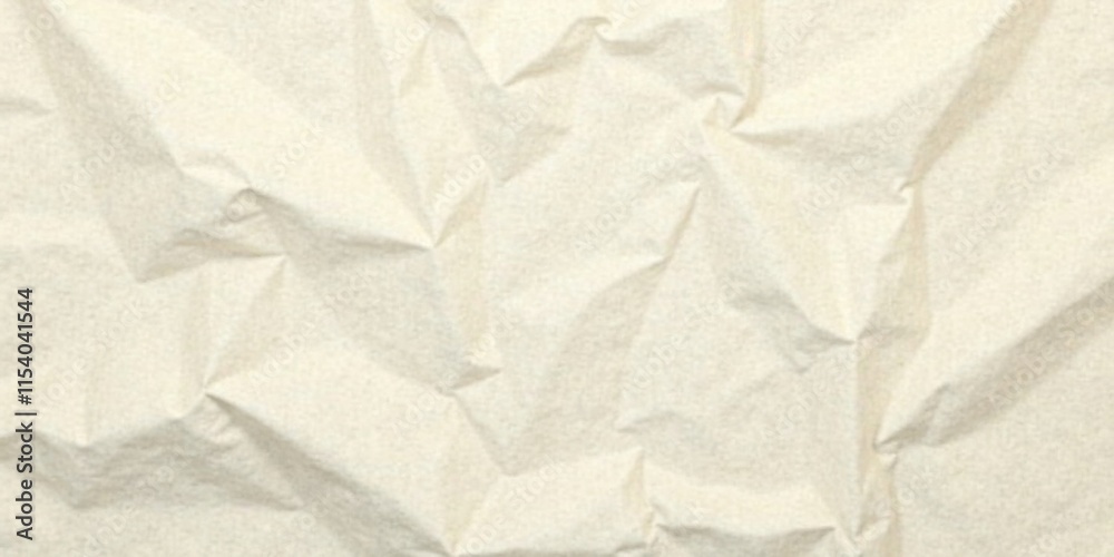 Obraz premium Cream-colored Fabric with Deep Wrinkles and Subtle Texture A Close-Up View of Draped Material