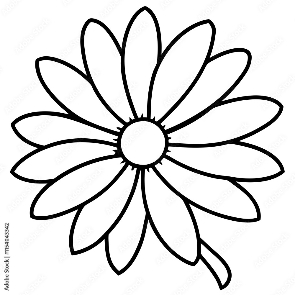 Daisy Delight line art art vector Daisy Delight line art art vector