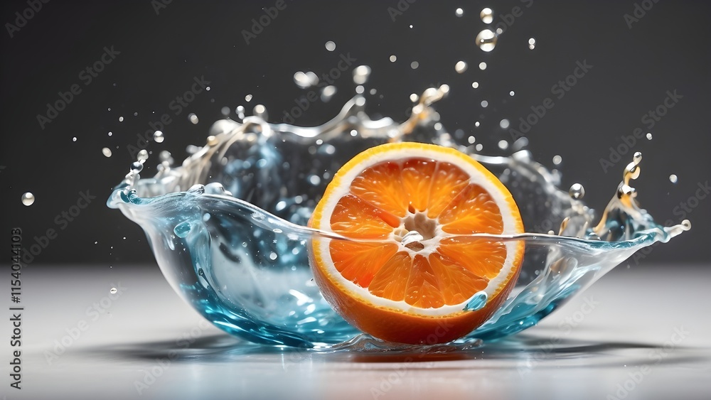 orange in water orange in water