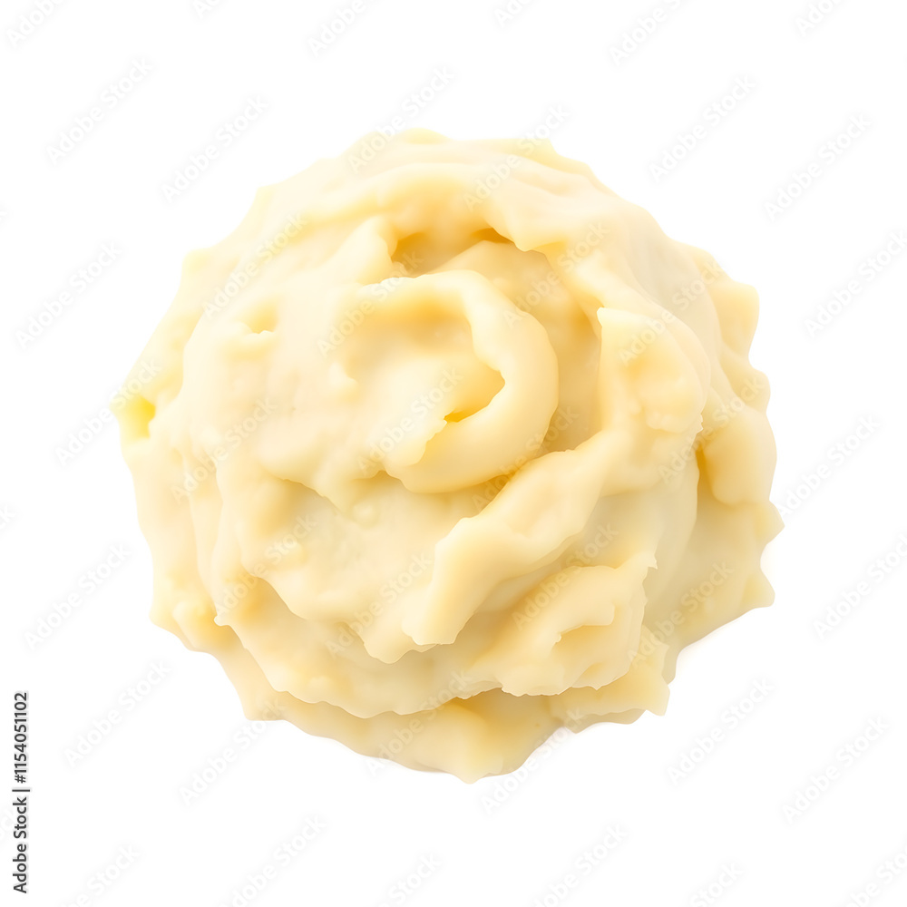 Mashed potato isolated on white background Mashed potato isolated on white background