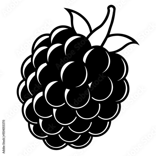 Blackberry line art art vector