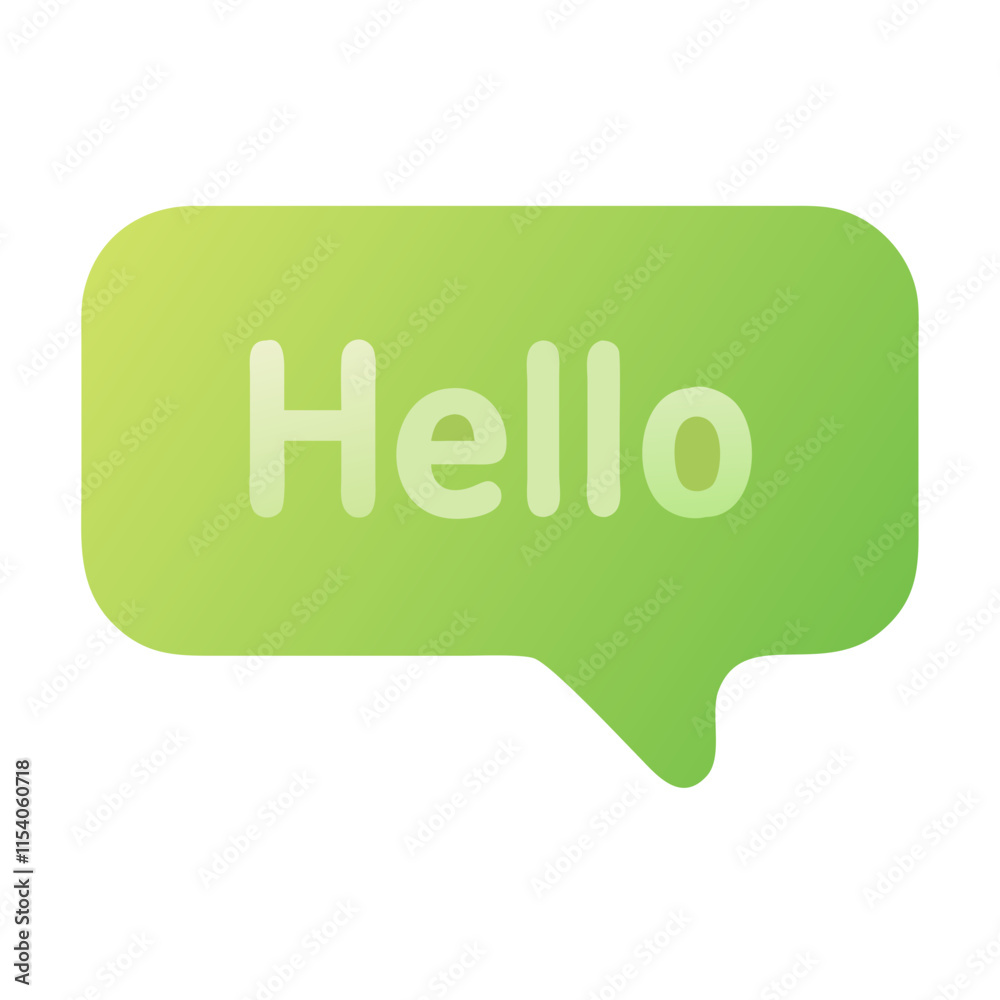 Speech bubble icon with the word Speech bubble icon with the word
