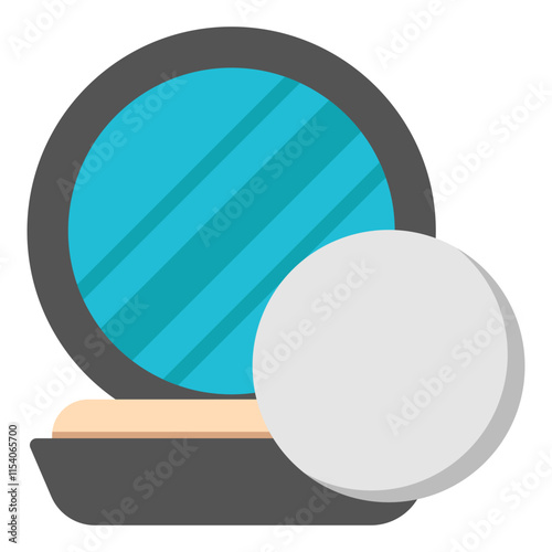 Premium design icon of face powder