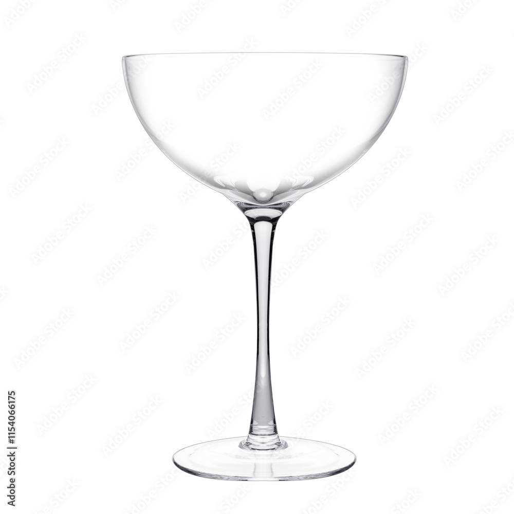 clean empty champagne glass isolated on white clean empty champagne glass isolated on white