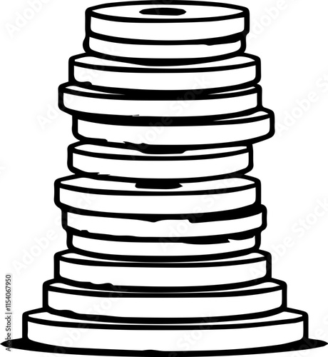 stacks of coins