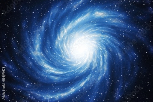 Stunning cosmic swirl mesmerizing galaxy spiral bright center distant stars