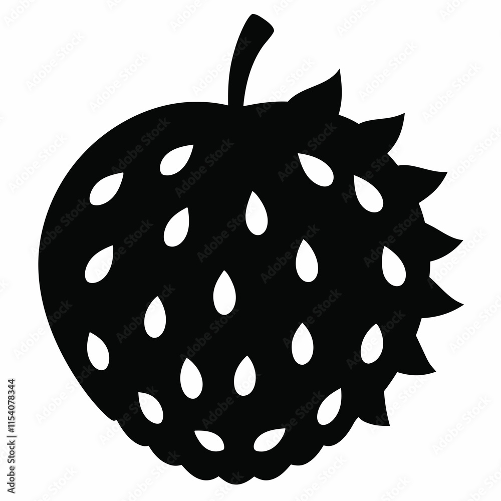 Soursop back silhouette vectorl Soursop back silhouette vectorl